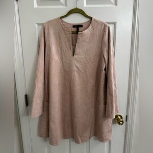 BCBGMaxAzria Beige Suede Dress